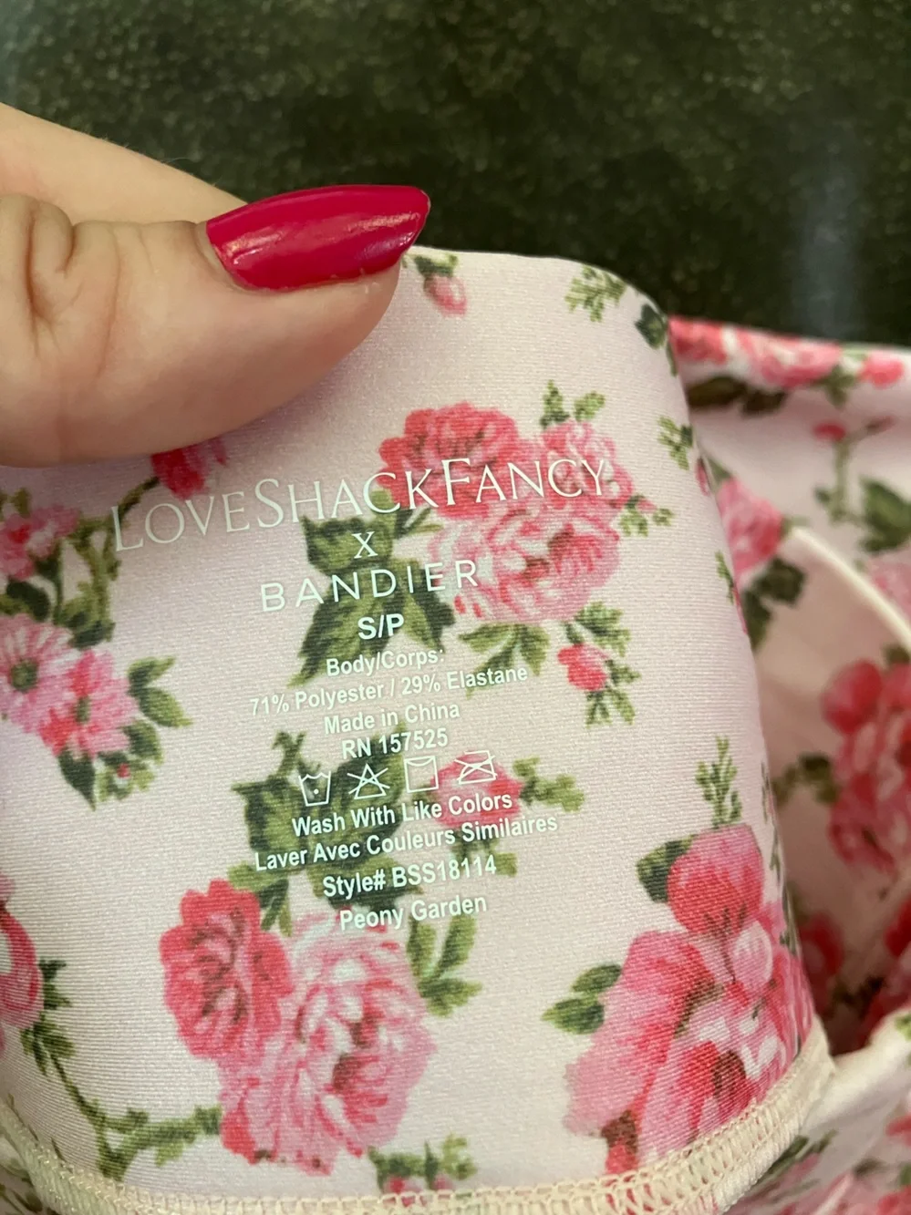 Loveshackfancy Peony Garden Workout Set Sports Bra & Shorts